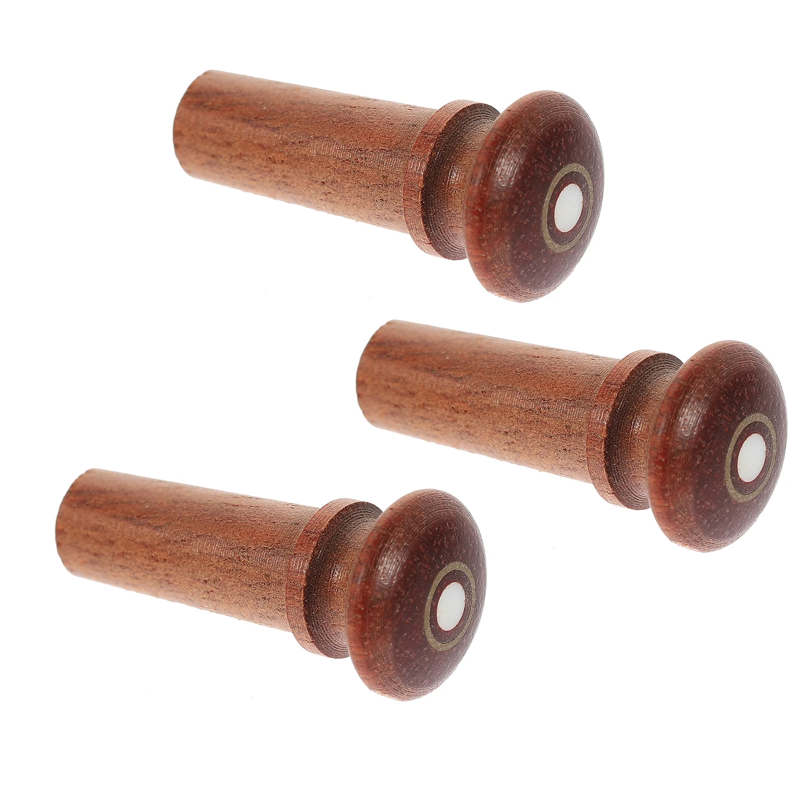 

3 Pcs Violin Tail Button Accessory Bridge Pegs for Accessories Tailpiece Jujube End Pin