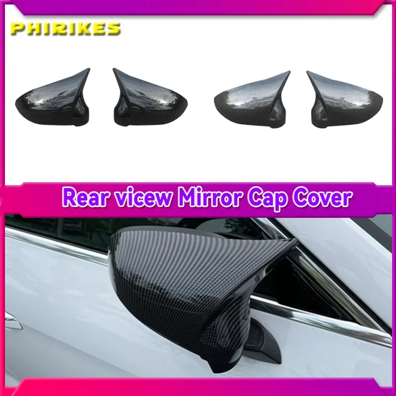 

For Audi A4 A5 B9 Side Mirror Caps (Carbon Look) 2017 2018 2019 S4 S5 RS5 allroad Quattro replace Covers