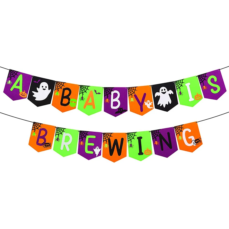 JOYMEMO Halloween A Baby Is Brewing Banner Baby Shower Decorations Spooky Banner for Boys Girls Baby Shower Party Decor Supplies
JOYMEMO Halloween A Baby Is Brewing Banner Baby Shower Decorations Spooky Banner for Boys Girls Baby Shower Party Decor Supplies