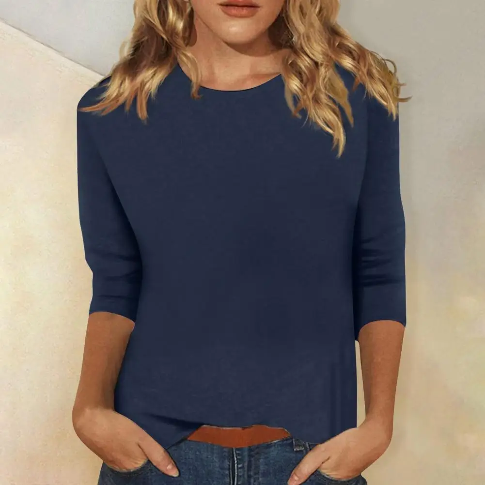 Elastic Women Blouse Stylish Women's Casual T-shirt Collection Slim Fit O-neck Pullover Tops Loose Fit Crew Neck for Streetwear
Elastic Women Blouse Stylish Women's Casual T-shirt Collection Slim Fit O-neck Pullover Tops Loose Fit Crew Neck for Streetwear