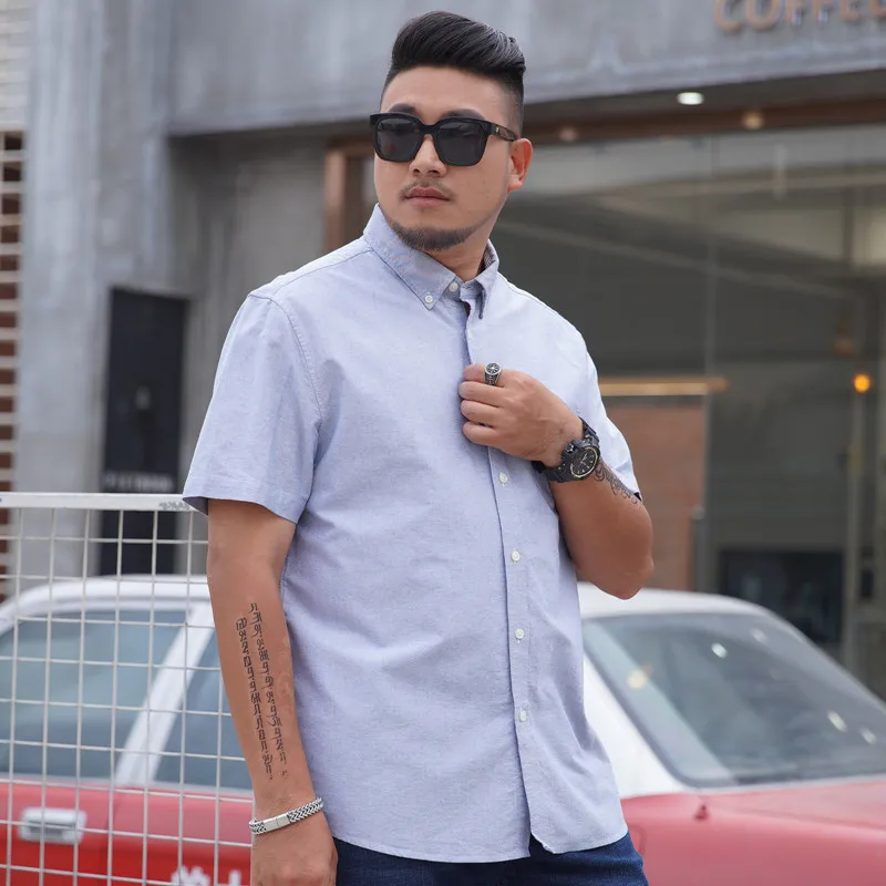 Yourqipao Summer Plus Size Short-sleeved Shirt Business Casual Multi-color All-match Oxford Spinning Shirts Plus Fat for Men
Yourqipao Summer Plus Size Short-sleeved Shirt Business Casual Multi-color All-match Oxford Spinning Shirts Plus Fat for Men