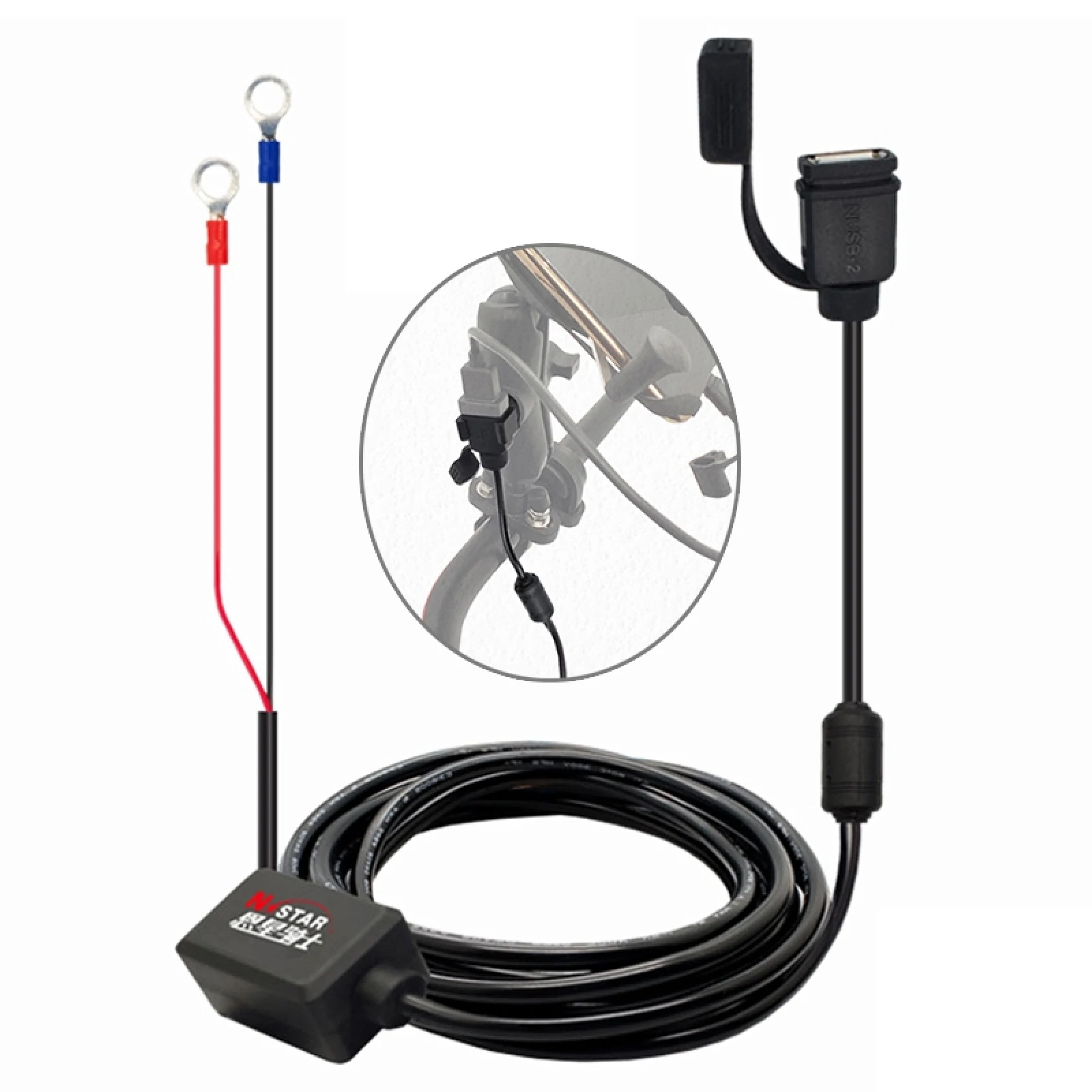 Quick Charging Waterproof Motorcycle USB Phone Charger Adapter, Cable Length: 2.27m
Quick Charging Waterproof Motorcycle USB Phone Charger Adapter, Cable Length: 2.27m