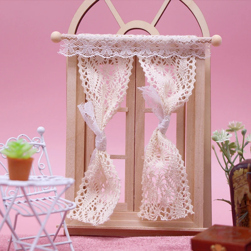 Dollhouse Lace Cotton Curtain Doll House Furniture Home Decoration 1/12 Dollhouse Accessories
Dollhouse Lace Cotton Curtain Doll House Furniture Home Decoration 1/12 Dollhouse Accessories