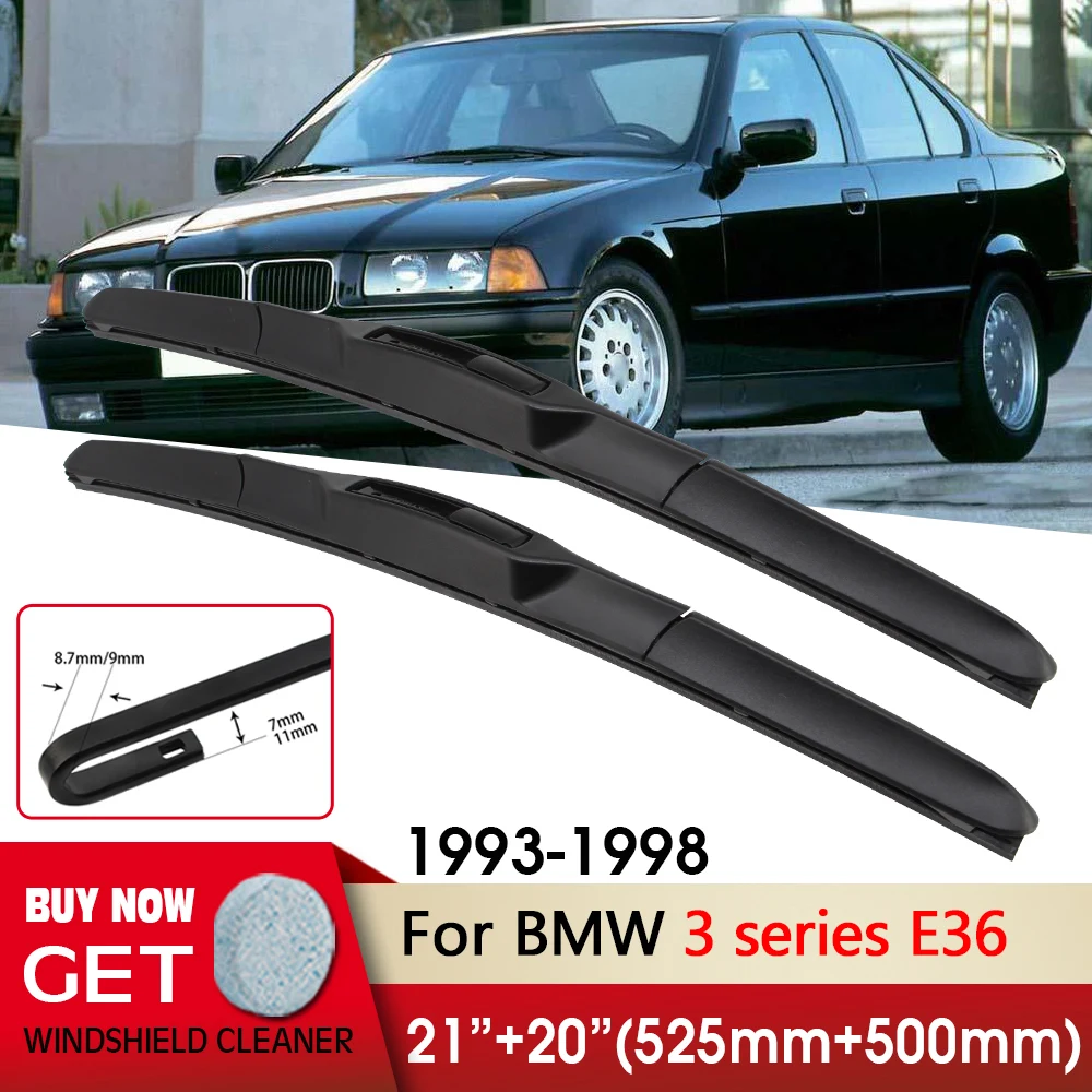 Car Wiper RHD & LHD Front Wiper Blades 21"+20" For BMW 3 series E36 1993-1998 Fit U Hook Arm Windshield Windscreen Front Window
Car Wiper RHD & LHD Front Wiper Blades 21"+20" For BMW 3 series E36 1993-1998 Fit U Hook Arm Windshield Windscreen Front Window
