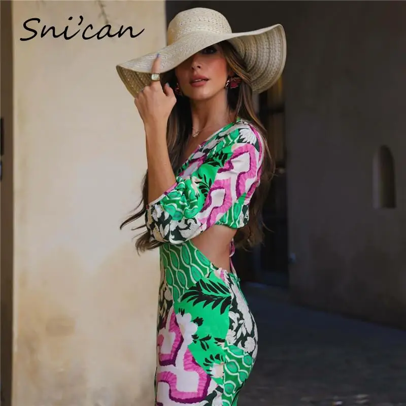 Green Hollow Out Waist Sexy Dresses Women Bandage Backless Deep V Neck Holiday Oversize Casual Dresses Summer Fashion Robe New
Green Hollow Out Waist Sexy Dresses Women Bandage Backless Deep V Neck Holiday Oversize Casual Dresses Summer Fashion Robe New