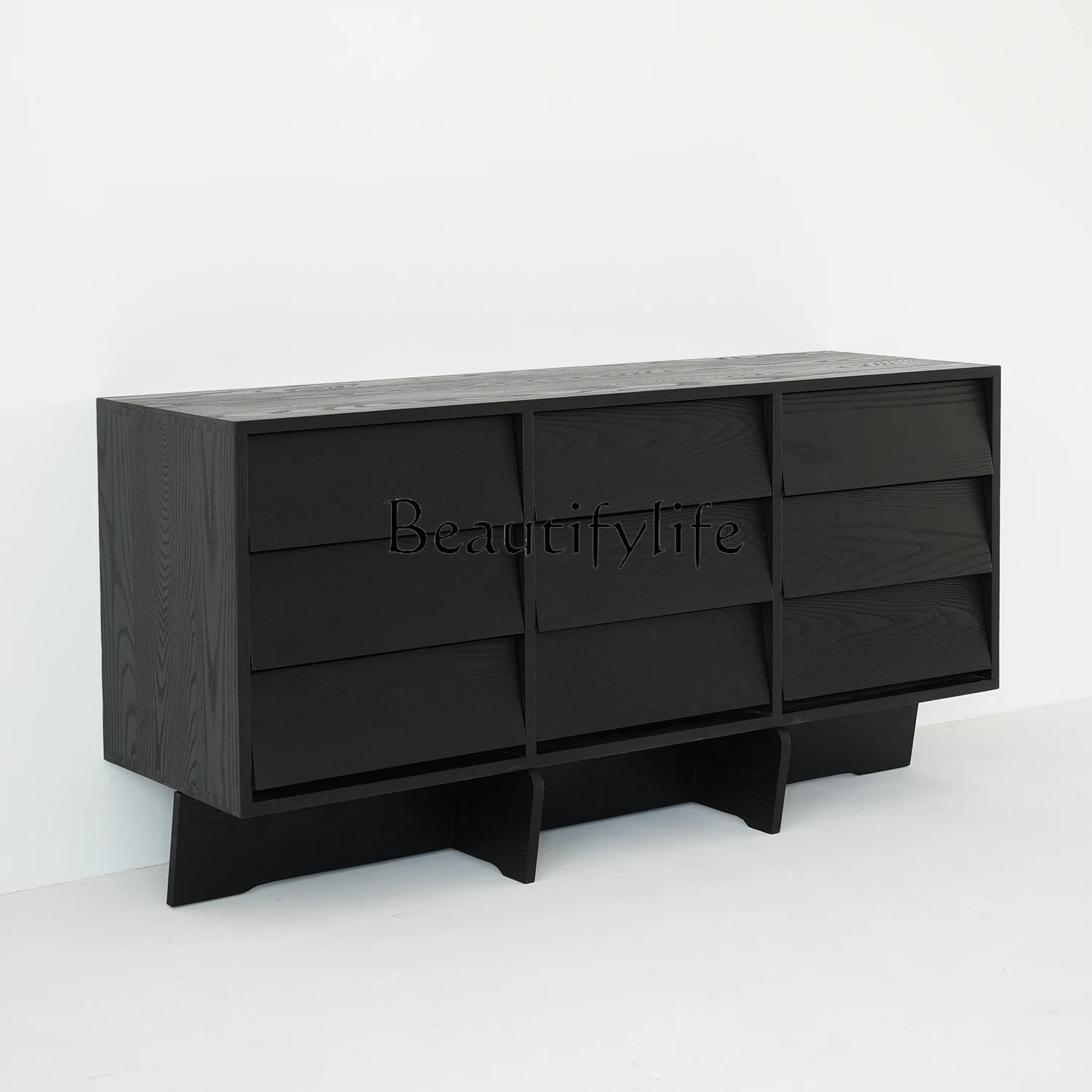 Solid Wood Carbonized Black Nine Buckets Storage Cabinet Hotel Simple Hallway Ash Sideboard Cabinet
Solid Wood Carbonized Black Nine Buckets Storage Cabinet Hotel Simple Hallway Ash Sideboard Cabinet