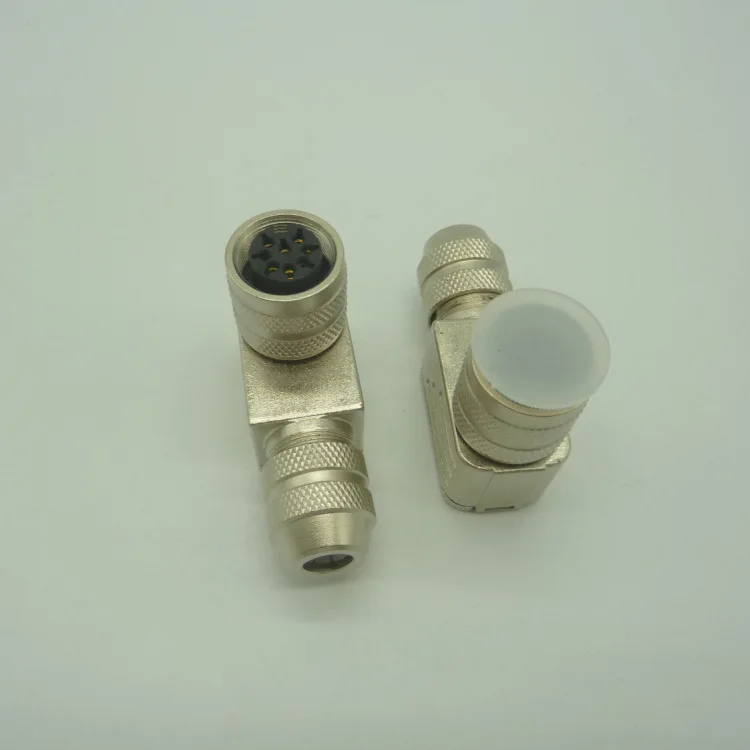 

8-hole curved 90 degree waterproof connector M16 8-core C091D aviation plug Bin Active Components Passive Components