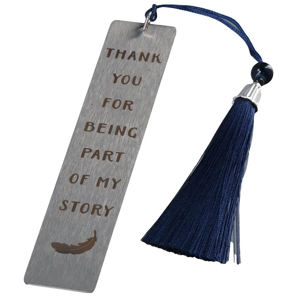Inspirational Bookmark Birthday Creative Stainless Steel Book Clip Tassels Reading Crafts Friends
Inspirational Bookmark Birthday Creative Stainless Steel Book Clip Tassels Reading Crafts Friends