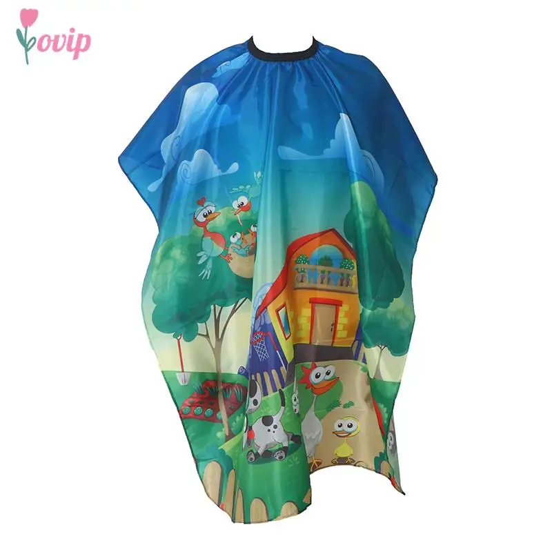 

1pc Kids Haircut Hairdresser Barber Cape Apron Waterproof Durable Hairdresser Tool Salon Cloth Hair Cutting Cape For Barber Shop