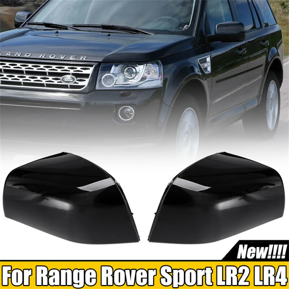 

For Land Rover Range Rover Sport Discovery 4 Freelander 2 LR2 LR4 2010-2016 Car Side Wing Mirror Cover LR019962 LR019961 Black