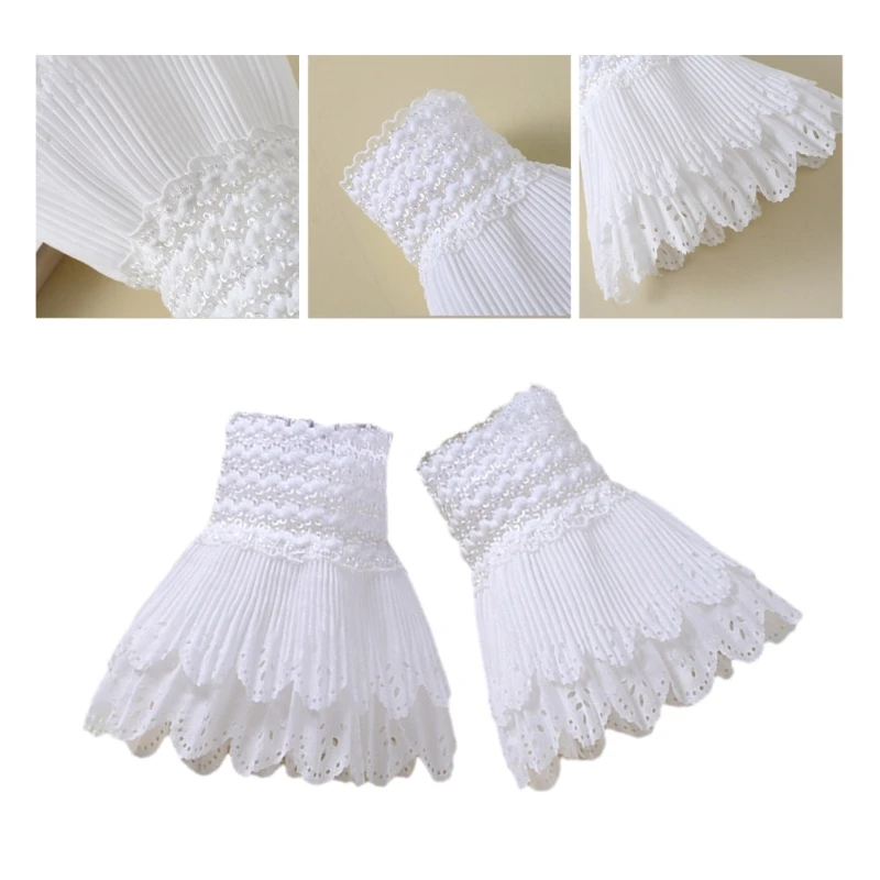 New Cosplay Maid Layered Decorative Wrist Cuffs Universal Detachable Cuffs for Girls
New Cosplay Maid Layered Decorative Wrist Cuffs Universal Detachable Cuffs for Girls
