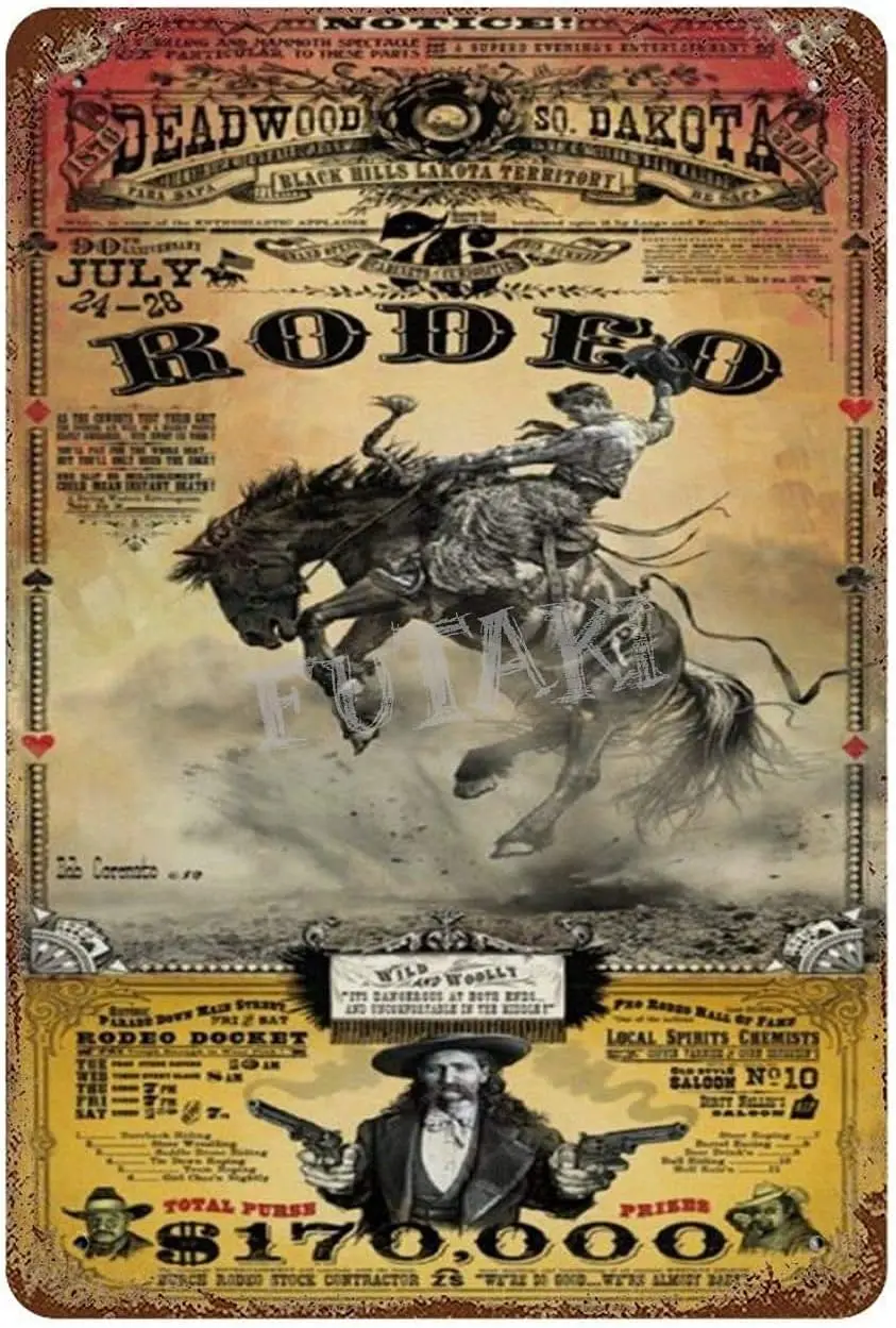Винтажный жестяной знак Rodeo Deadwood SO Dakota, предотвращающий блики, зубной налет, не ржавеет, железная живопись, алюминиевый Металл, ретро фильм, группа, искусство
Винтажный жестяной знак Rodeo Deadwood SO Dakota, предотвращающий блики, зубной налет, не ржавеет, железная живопись, алюминиевый Металл, ретро фильм, группа, искусство