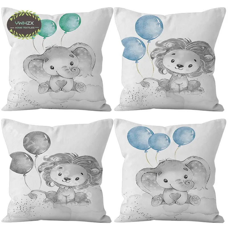 Cartoon Animal Pillow Case Peach Skin Lion Elephant Printed Comfortable Sofa Car Seat Cushion Cover Decorative Waist Pillowcases
Cartoon Animal Pillow Case Peach Skin Lion Elephant Printed Comfortable Sofa Car Seat Cushion Cover Decorative Waist Pillowcases