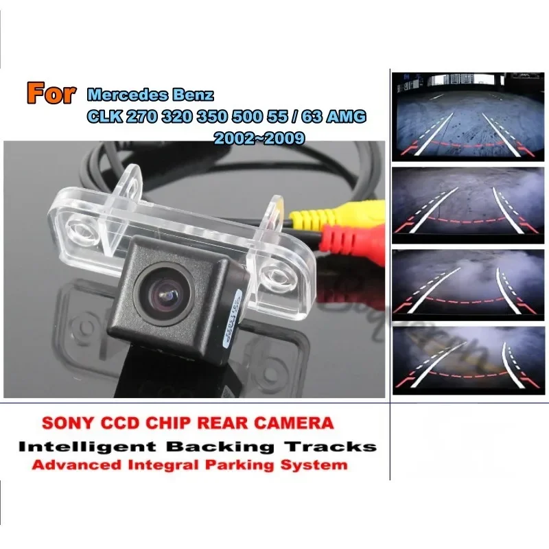 Интеллектуальная камера заднего вида Smart Track Chip HD CCD для Mercedes Benz CLK 270 320 350 500 55 63 2002 ~ 2009
Интеллектуальная камера заднего вида Smart Track Chip HD CCD для Mercedes Benz CLK 270 320 350 500 55 63 2002 ~ 2009