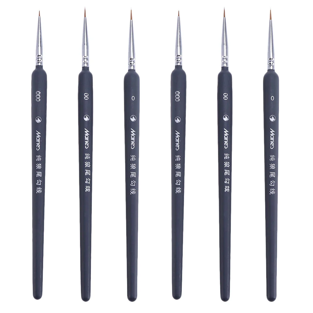 6 шт., кисти Langhao для рисования, с крючками 
6 шт., кисти Langhao для рисования, с крючками