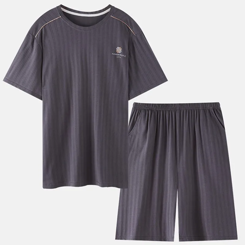 2022 New Men's Modal Homewear M-4XL O-Neck T-shirt&Shorts 2PCS Sleepwear Print Lounge Pyjamas Suit Men Loose Comfort Nightwear
2022 New Men's Modal Homewear M-4XL O-Neck T-shirt&Shorts 2PCS Sleepwear Print Lounge Pyjamas Suit Men Loose Comfort Nightwear