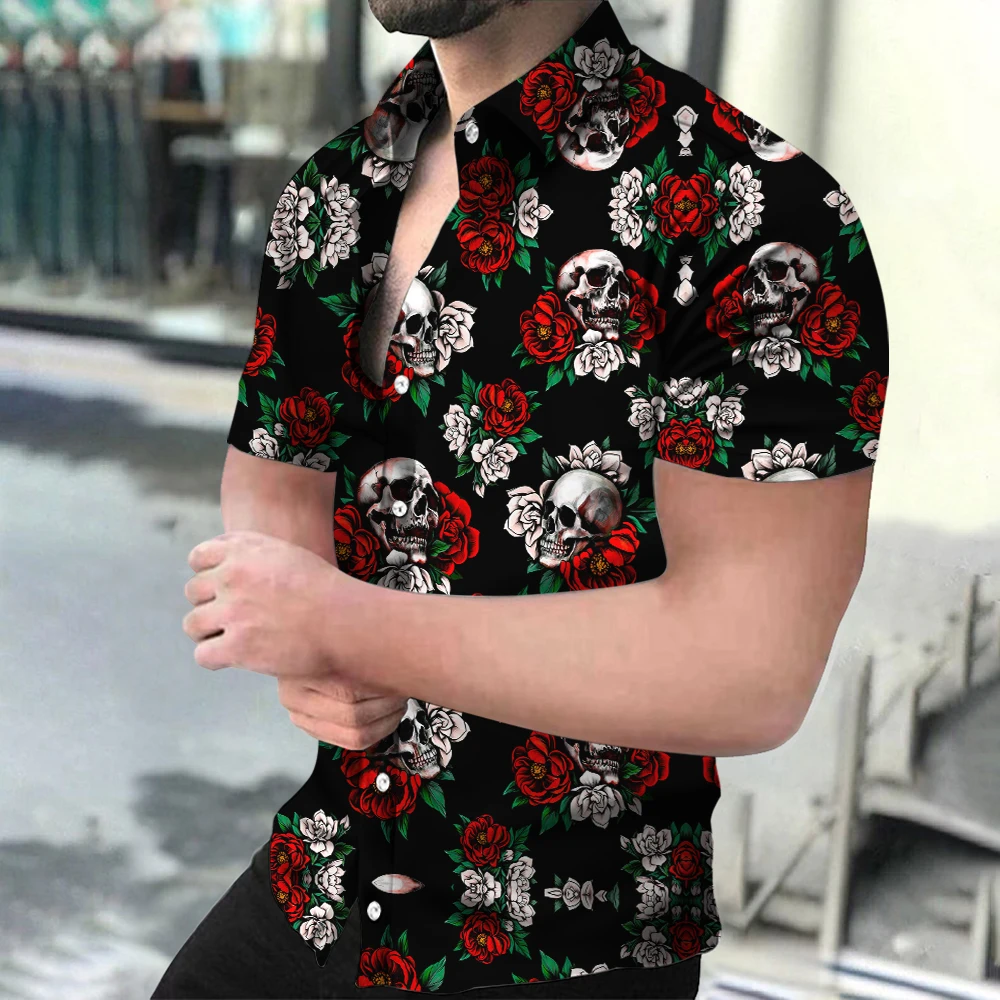 Skull Men'S Shirt Short Sleeve Summer Hawaiian Shirt Man 2023 Oversized Retro Shirt For Man 3d Print Summer Men Clothing Tops
Skull Men'S Shirt Short Sleeve Summer Hawaiian Shirt Man 2023 Oversized Retro Shirt For Man 3d Print Summer Men Clothing Tops