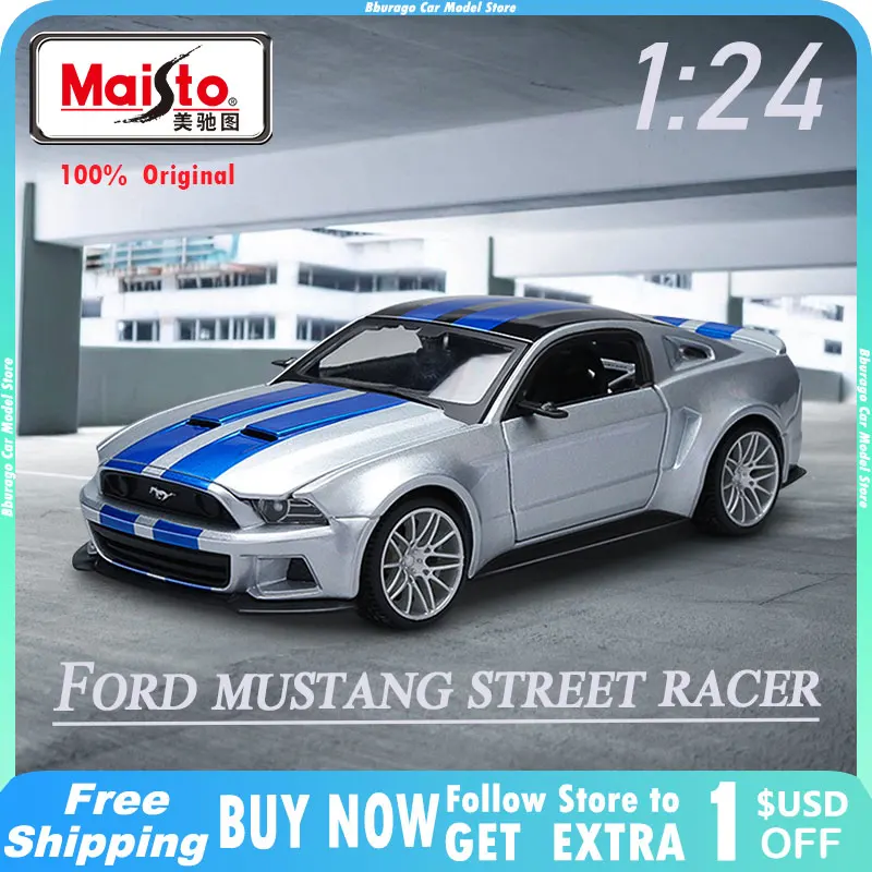 Maisto 1:24 Ford Mustang Street Racer Model Car Alloy Racing Diecasts Metal Vehicles Car Model Simulation Collection Toy Gifts
Maisto 1:24 Ford Mustang Street Racer Model Car Alloy Racing Diecasts Metal Vehicles Car Model Simulation Collection Toy Gifts