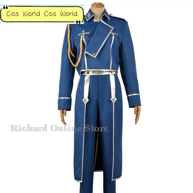 Anime Fullmetal Alchemist Roy Mustang Cosplay Costumes Wig Blue Unisex Military Uniform Halloween Brotherhood Suit Coat Pants
Anime Fullmetal Alchemist Roy Mustang Cosplay Costumes Wig Blue Unisex Military Uniform Halloween Brotherhood Suit Coat Pants
