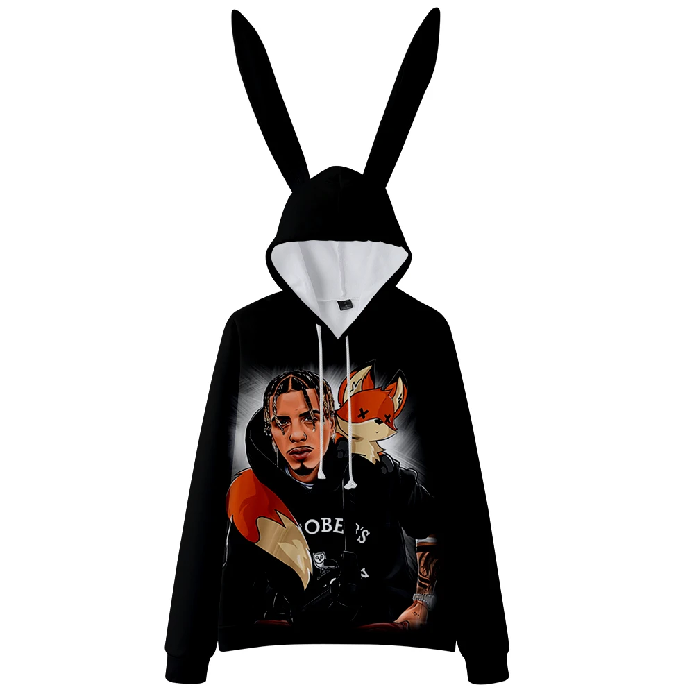Band Rauw Alejandro Pullover 3D Rabbit Ear Hoodies Long Sleeve Men Women's Hoodie Kawaii Top Blouse Hip Hop Rapper Fashion tops
Band Rauw Alejandro Pullover 3D Rabbit Ear Hoodies Long Sleeve Men Women's Hoodie Kawaii Top Blouse Hip Hop Rapper Fashion tops