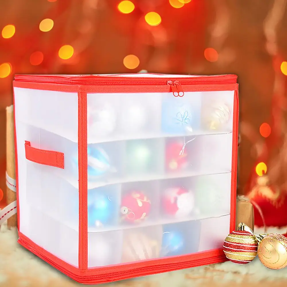 Storage Case Dustproof 64 Grid Christmas Ball Storage Box with Handle Zipper Closure Capacity Organizer for Cardboard Bin 64
Storage Case Dustproof 64 Grid Christmas Ball Storage Box with Handle Zipper Closure Capacity Organizer for Cardboard Bin 64