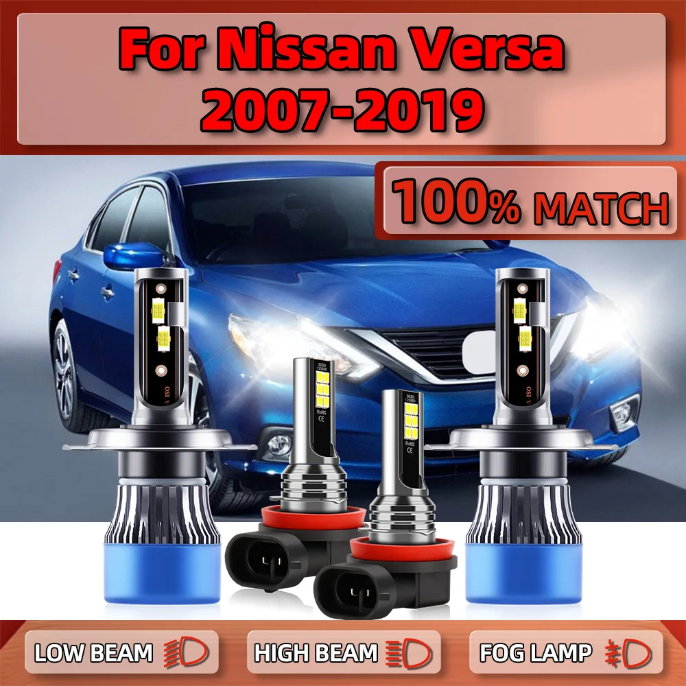 LED Headlight Bulbs 40000LM CSP Chip Auto Headlamp 12V Car Fog Lights 6000K For Nissan Versa 2007-2014 2015 2016 2017 2018 2019
LED Headlight Bulbs 40000LM CSP Chip Auto Headlamp 12V Car Fog Lights 6000K For Nissan Versa 2007-2014 2015 2016 2017 2018 2019