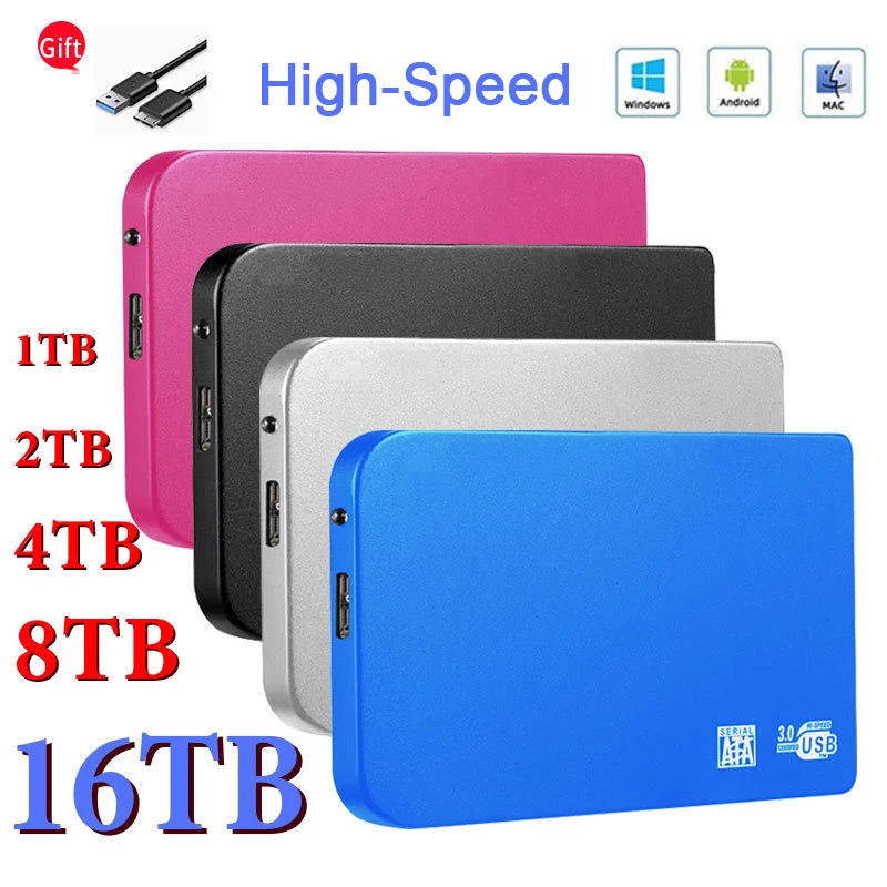 Portable SSD 1TB External Hard Drive 2TB Solid-state Hard Drive USB 3.0/Type-C High-speed Hard Drive Suitable for Laptops/PC/Mac
Portable SSD 1TB External Hard Drive 2TB Solid-state Hard Drive USB 3.0/Type-C High-speed Hard Drive Suitable for Laptops/PC/Mac