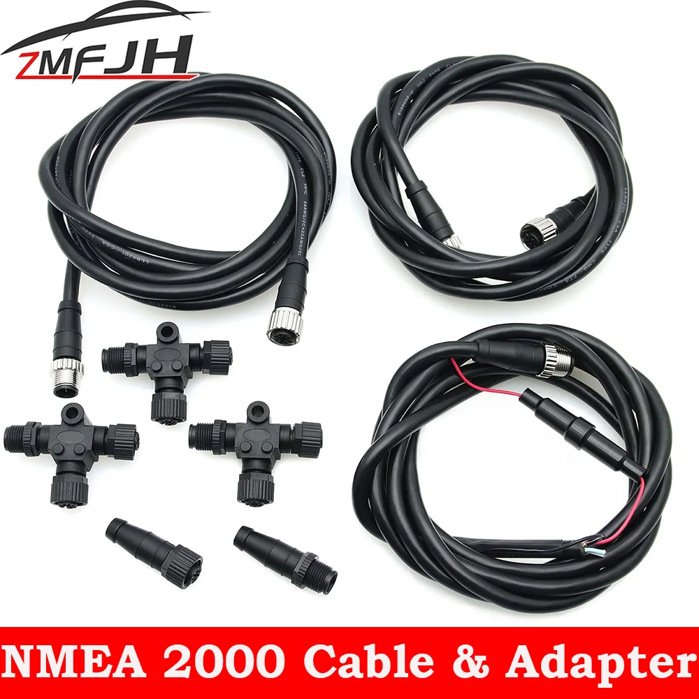 

NMEA 2000 Cable Adapter Serial-Data Networking Marine Boat NMEA 2000 Starter Kit ABS T-type 5PIN Connector Adapter Cables 0.5-4M