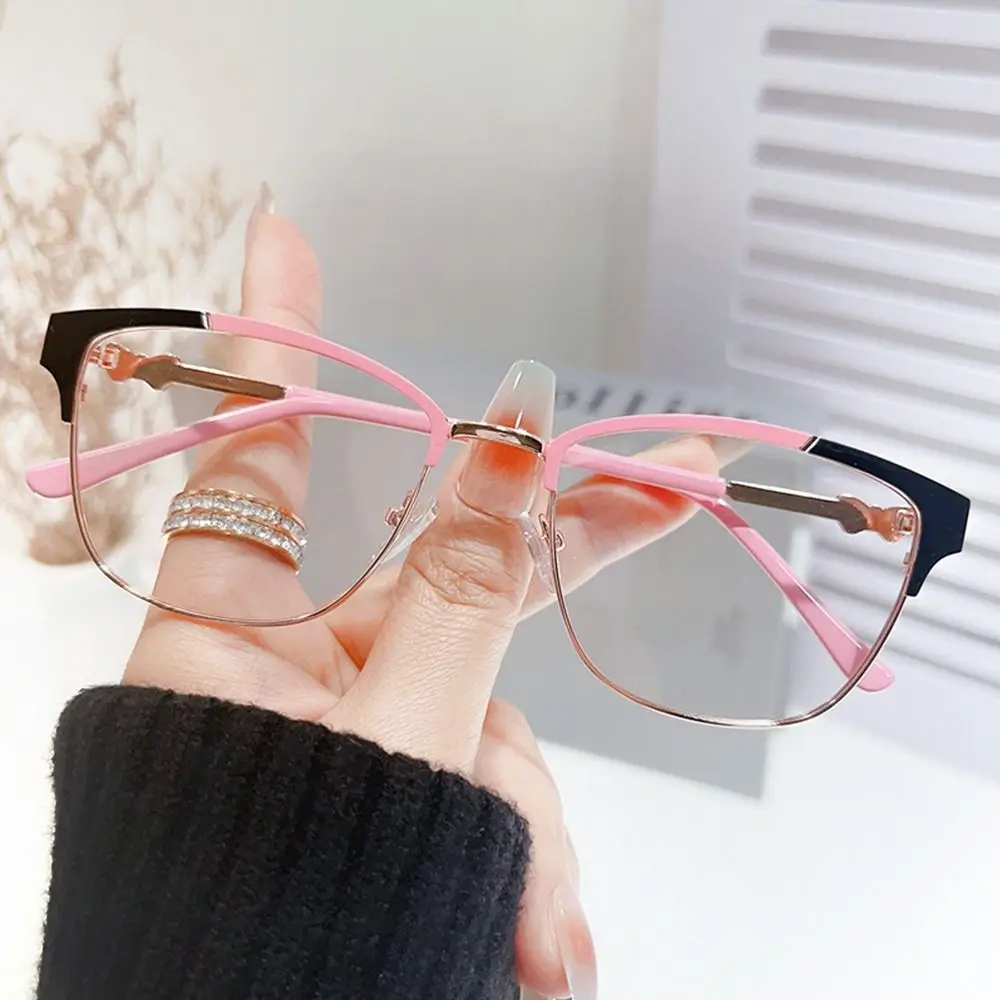 Luxury Designer Anti Blue Light Blocking Glasses Women Men Cat Eye Optical Computer Eyeglasses Metal Half Frame Reading Eyewear
Luxury Designer Anti Blue Light Blocking Glasses Women Men Cat Eye Optical Computer Eyeglasses Metal Half Frame Reading Eyewear