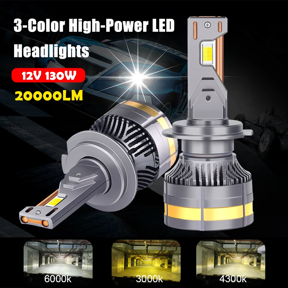 130W 20000LM Car LED Headlight H4 H7 H1 H8 H9 H11 9005 9006 Led Bulb 3000K/4300K/6000K Led Fog Lights Auto Accessories
130W 20000LM Car LED Headlight H4 H7 H1 H8 H9 H11 9005 9006 Led Bulb 3000K/4300K/6000K Led Fog Lights Auto Accessories