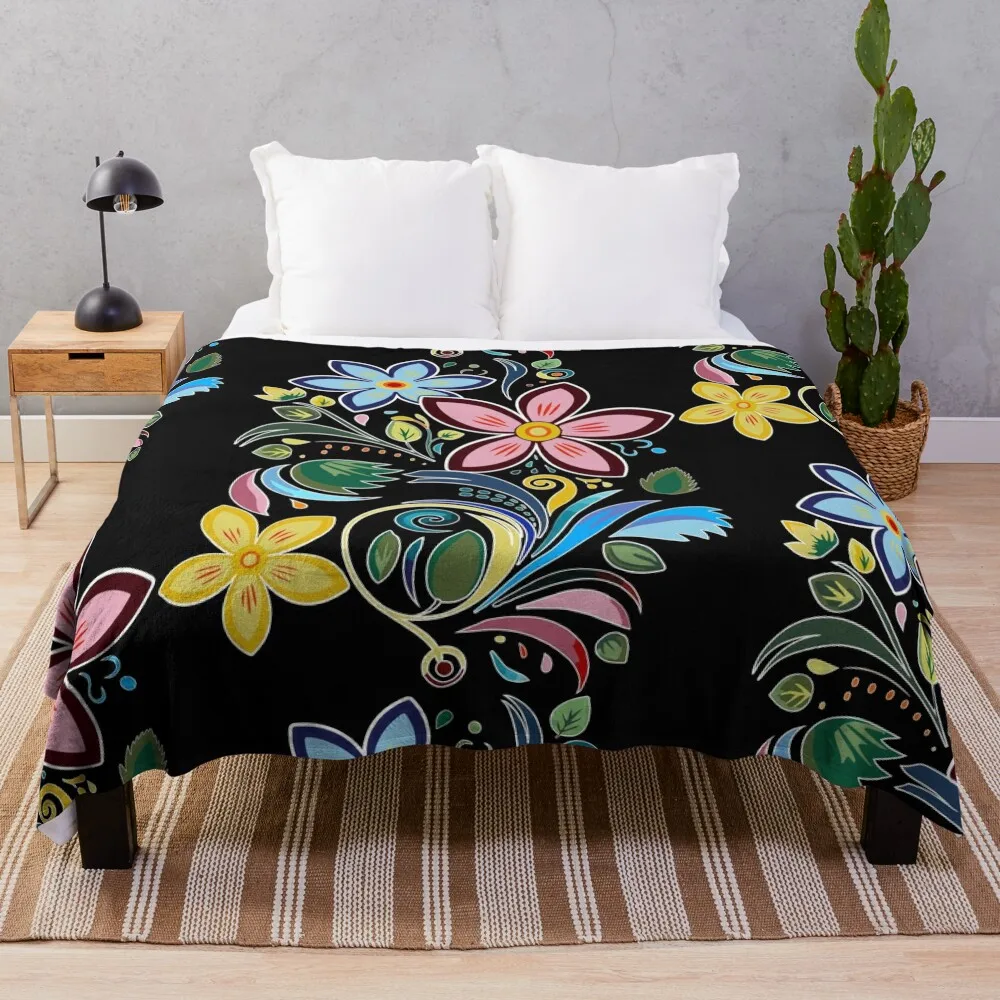 Traditional Ojibwe Pattern, Indigenous Floral Design. Throw Blanket Summer Beddings Soft Luxury Throw Blankets
Traditional Ojibwe Pattern, Indigenous Floral Design. Throw Blanket Summer Beddings Soft Luxury Throw Blankets