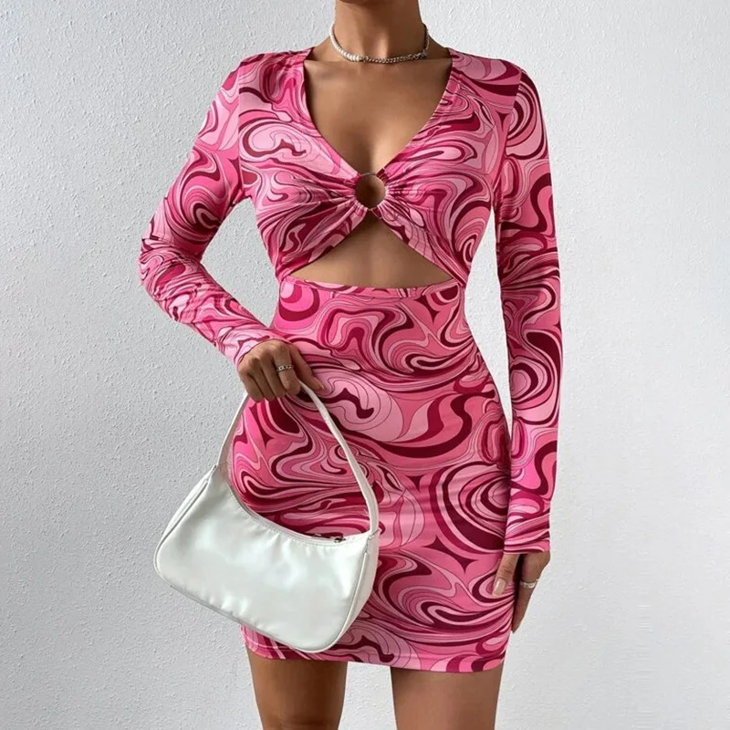 Sexy Deep V Neck Hollow Out Short Skirt Streetwear Mini Dress Women Long Sleeve Clubwear Beach Dresses Lady Autumn New Wholesale
Sexy Deep V Neck Hollow Out Short Skirt Streetwear Mini Dress Women Long Sleeve Clubwear Beach Dresses Lady Autumn New Wholesale