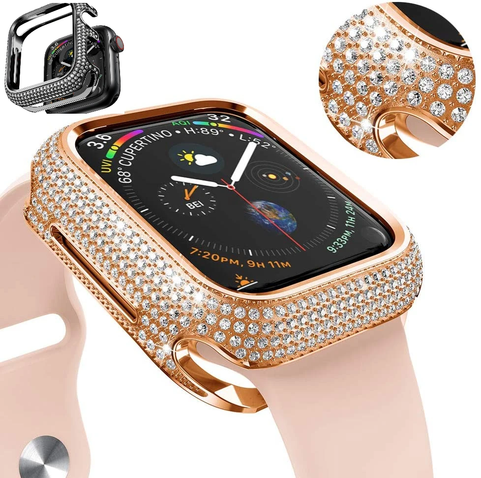 Diamond Case For Apple Watch Case 45mm 44mm 41mm 42mm 40mm 38mm Luxury Metal Protective Cover for iWatch Series 8 7 6 5 4 3 SE
Diamond Case For Apple Watch Case 45mm 44mm 41mm 42mm 40mm 38mm Luxury Metal Protective Cover for iWatch Series 8 7 6 5 4 3 SE