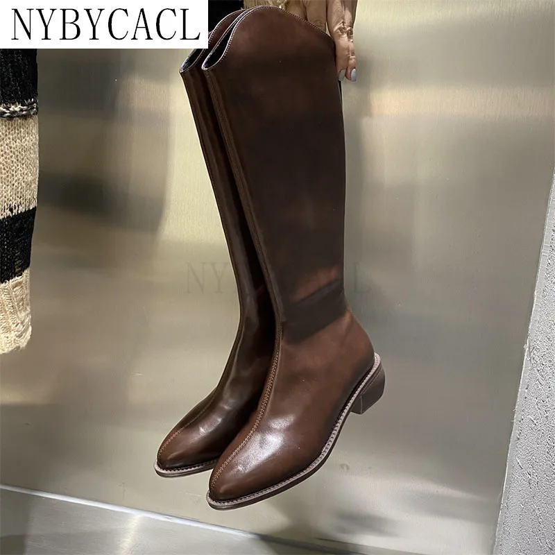 2022 Slim Thigh High Boots Fashion Women Square Heel Knee-High Boots Leather Women's Shoes Black Winter Long Knight Boots Woman
2022 Slim Thigh High Boots Fashion Women Square Heel Knee-High Boots Leather Women's Shoes Black Winter Long Knight Boots Woman