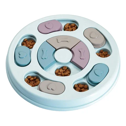 

Puzzle Toys Dog Interactive Slow Feeder Increase Puppy IQ Food Dispenser Slowly Eating NonSlip Bowl Pet Cat Dogs Training Game