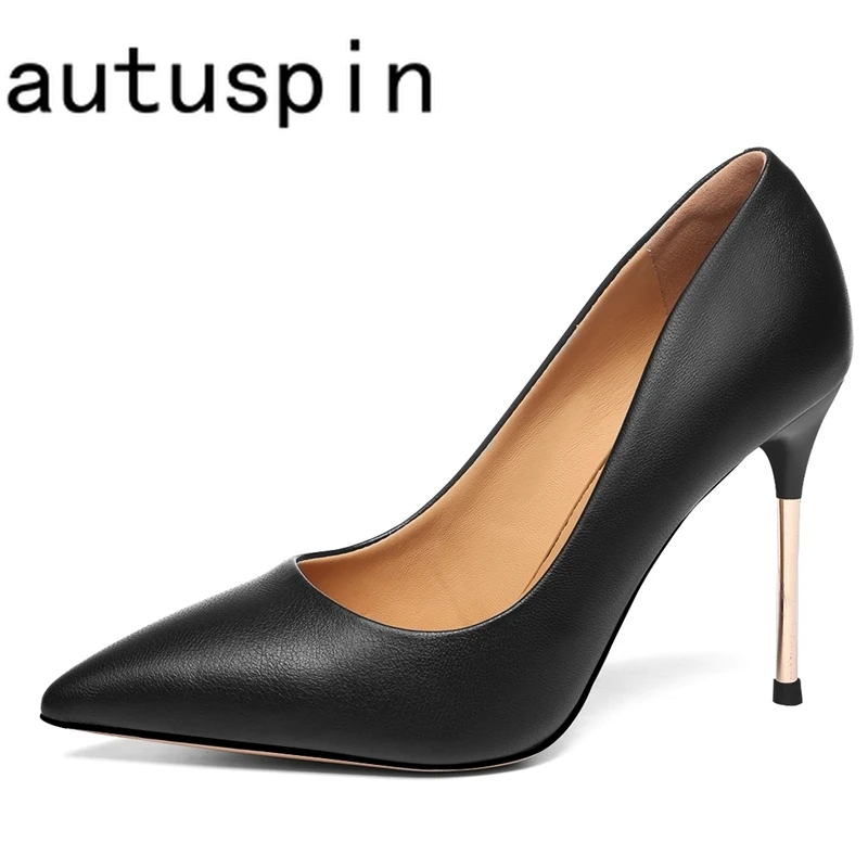 AUTUSPIN Women Sexy High Heels Office Ladies Fashion Elegant Wedding Party Dress Shoes PU Leather Pointed Toe Female Pumps Woman
AUTUSPIN Women Sexy High Heels Office Ladies Fashion Elegant Wedding Party Dress Shoes PU Leather Pointed Toe Female Pumps Woman