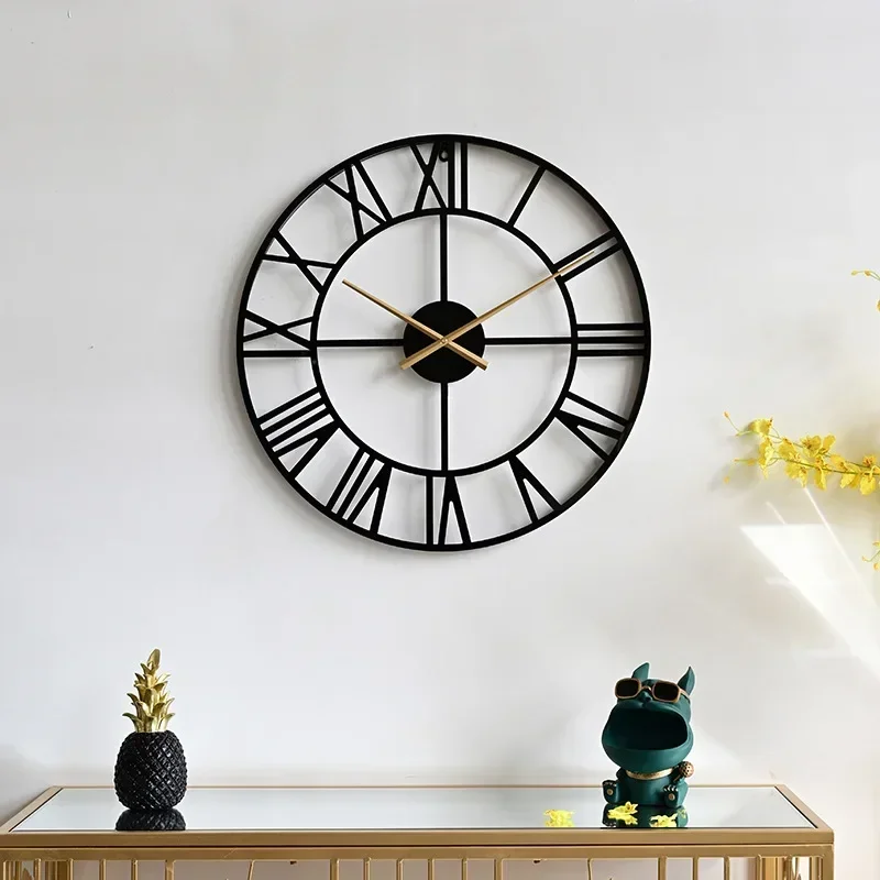 Iron Art Light Luxury Circular Wall Clock Fashion Creativity Gold Clock Homestay Silent Decoration Living Room Clock
Iron Art Light Luxury Circular Wall Clock Fashion Creativity Gold Clock Homestay Silent Decoration Living Room Clock