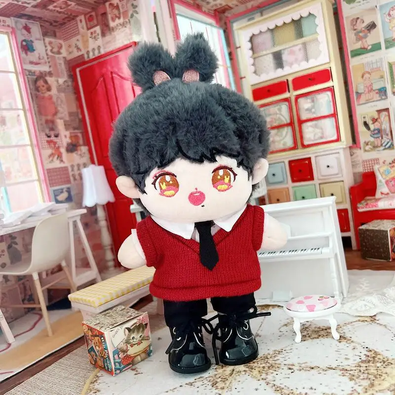 20cm Cute Red Sweater Black Pants Suit Plush Doll DIY Clothes Accessory Cartoon Stuffed Fat Body Cotton Idol Boy Doll Kids Gifts
20cm Cute Red Sweater Black Pants Suit Plush Doll DIY Clothes Accessory Cartoon Stuffed Fat Body Cotton Idol Boy Doll Kids Gifts