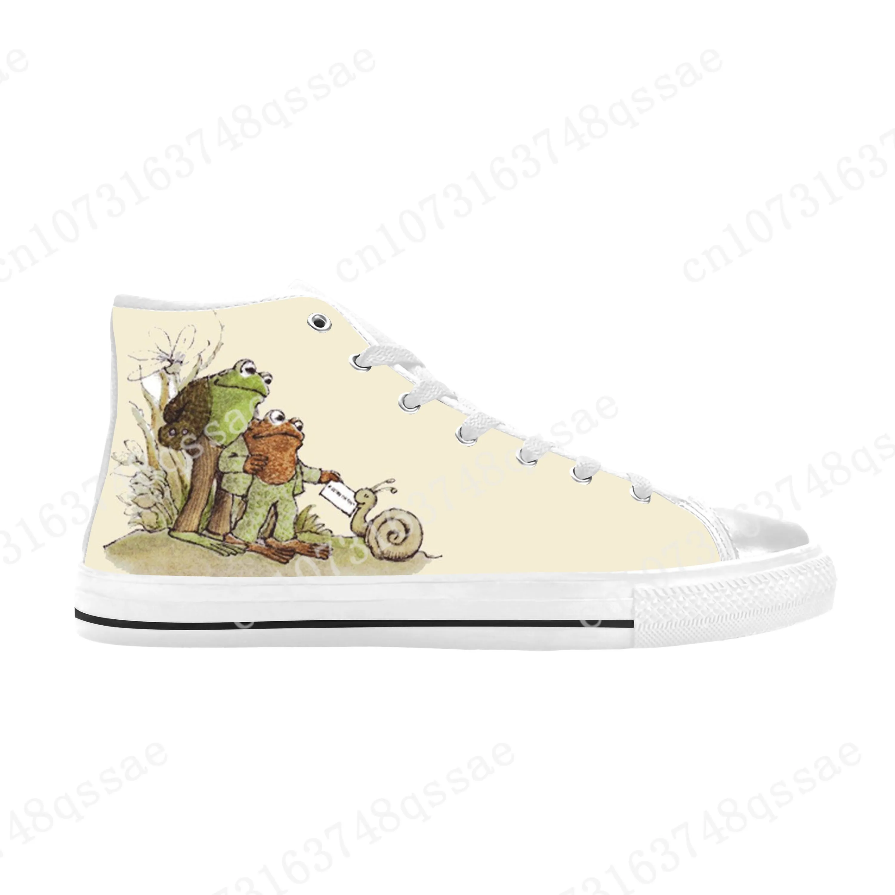 

Frog And Toad Be Gay Do Crime Anime Cartoon Manga Casual Cloth Shoes High Top Comfortable Breathable 3D Print Men Women Sneakers