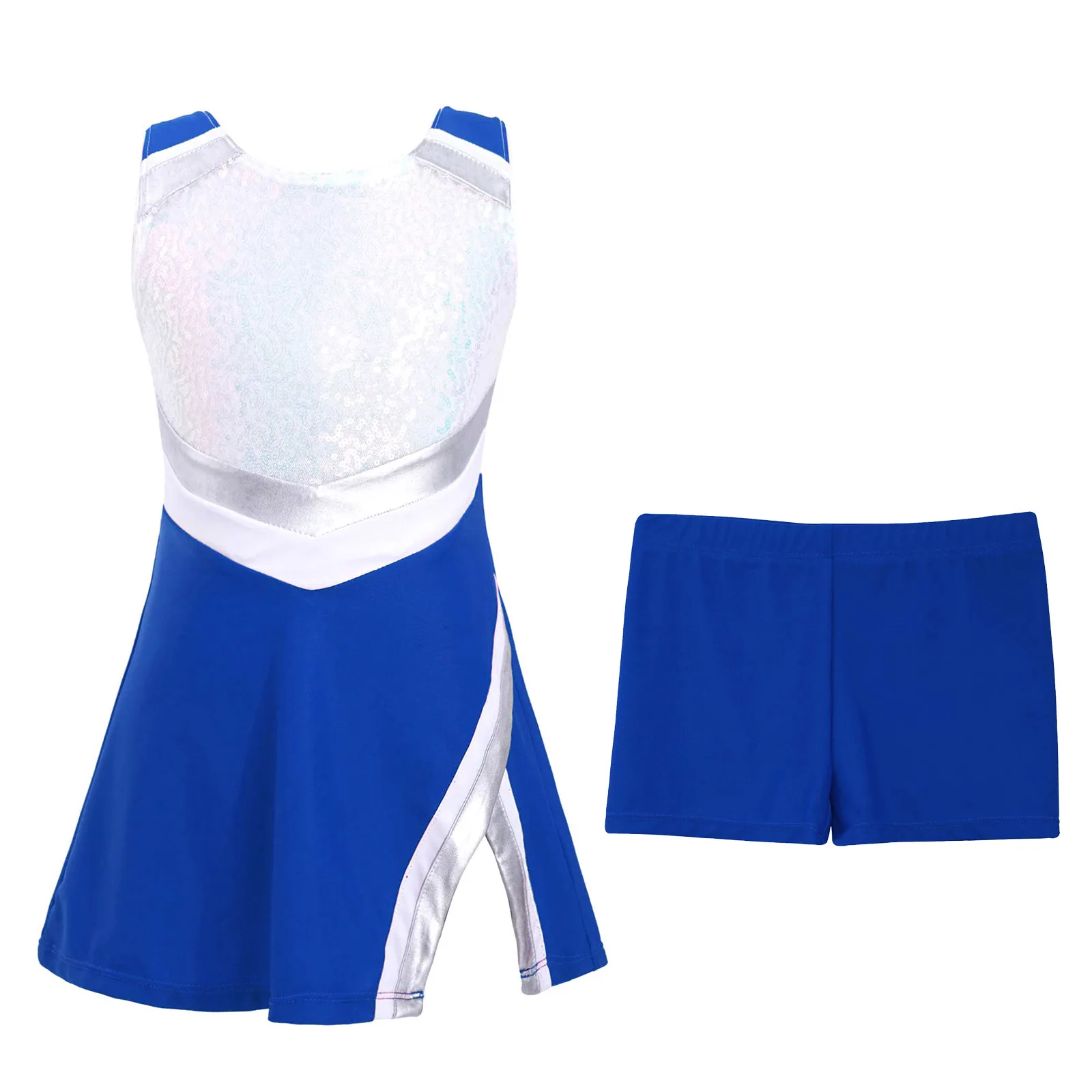 Kids Girls Hip Hop Jazz Dance Costumes Cheerleading Cheerleader Performance Uniforms Shiny Sequins Gymnastics Performance Dress
Kids Girls Hip Hop Jazz Dance Costumes Cheerleading Cheerleader Performance Uniforms Shiny Sequins Gymnastics Performance Dress
