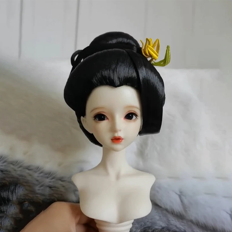 

Blyth 1/6 1/4 1/3 BJD Wig Ancient Costume Hanfu Doll Accessories Fairy Hair Retro Wigs For BJD/SD YOSD MSD SD13 Girl Uncle C2019