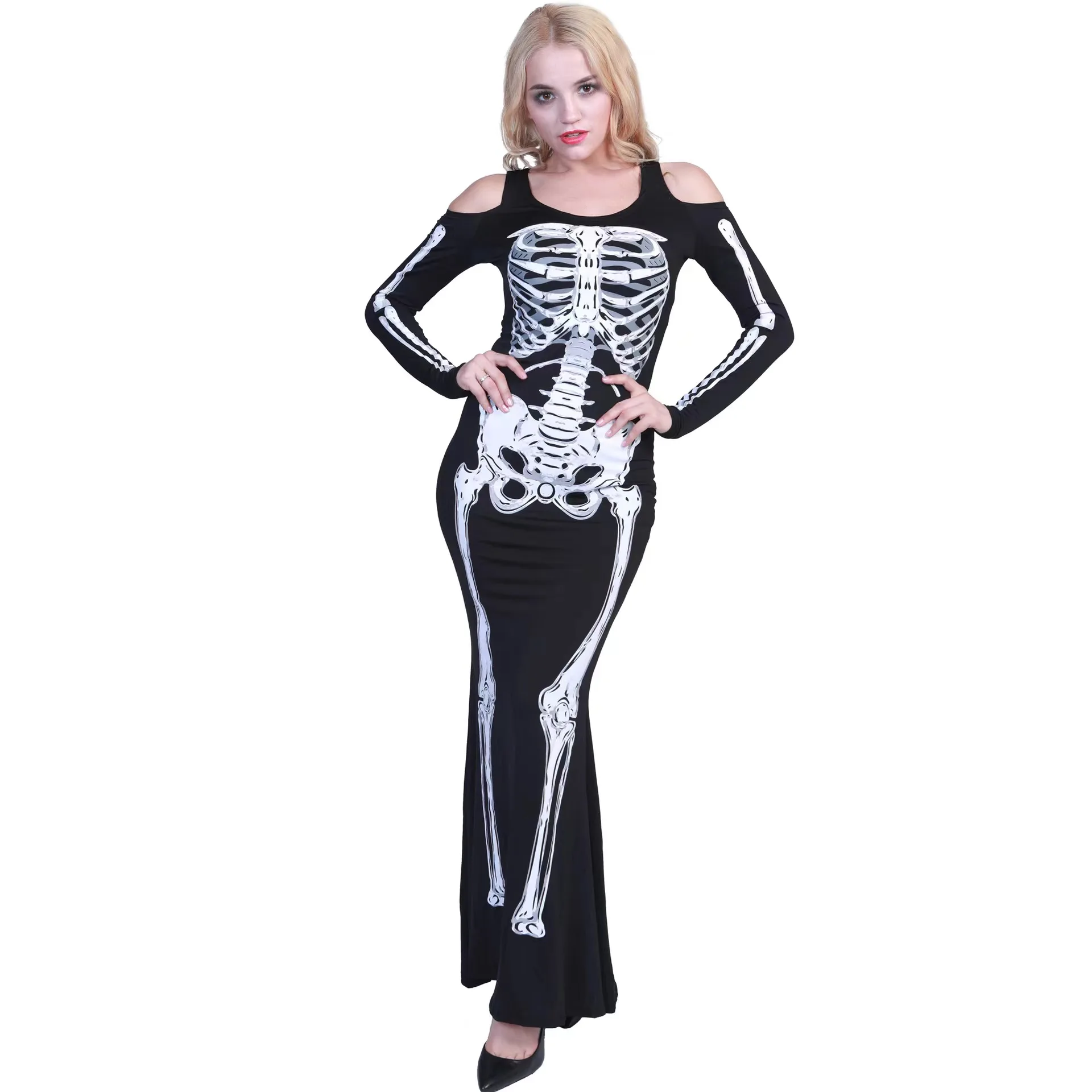 Halloween Costume Women's Adult New Skull Skeleton Cosplay Skirt Party Carnival Scary Dress Costume
Halloween Costume Women's Adult New Skull Skeleton Cosplay Skirt Party Carnival Scary Dress Costume