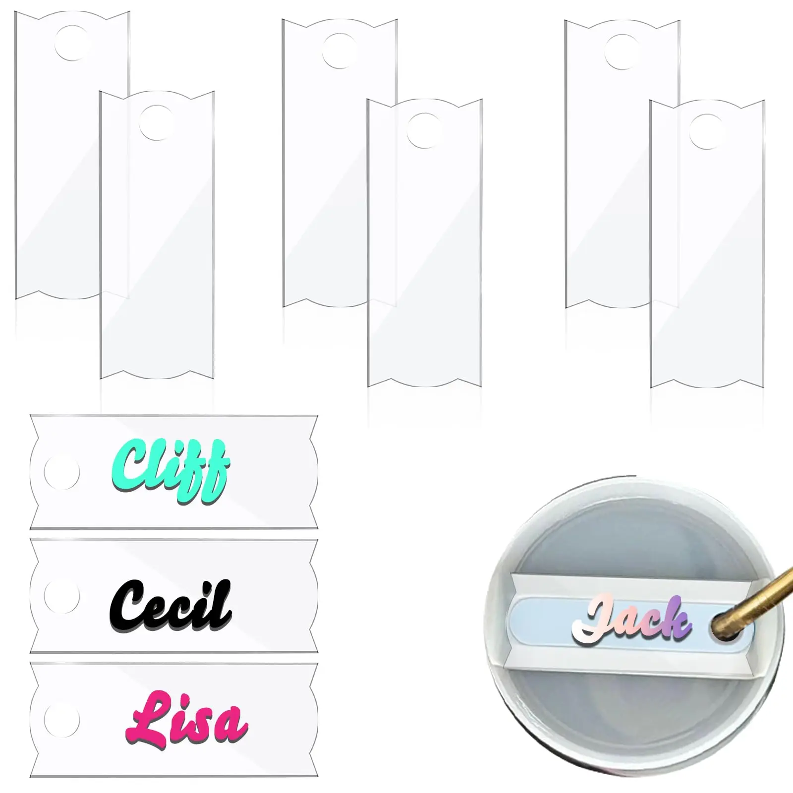 Acrylic Name Plate for Stanley Cup 30 40 Oz Tumblers Accessories,Blank Name Tag for Stanley Cups Tumbler Topper Lid Accessories
Acrylic Name Plate for Stanley Cup 30 40 Oz Tumblers Accessories,Blank Name Tag for Stanley Cups Tumbler Topper Lid Accessories