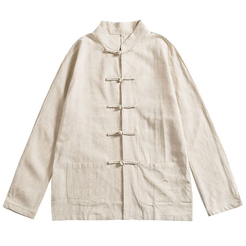 Fashion Chinese Traditional Kung Fu Tai Chi Shirts And Blouses Tang Suit Uniform Solid Color Linen Shirt Male Clothing For Men
Fashion Chinese Traditional Kung Fu Tai Chi Shirts And Blouses Tang Suit Uniform Solid Color Linen Shirt Male Clothing For Men