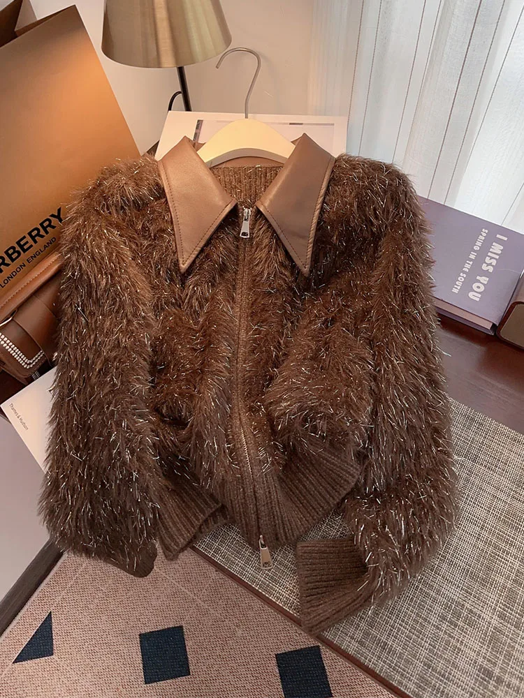 

Американское винтажное шерстяное пальто с отложным воротником, ВИНТАЖНЫЕ пальто с длинным рукавом, верхняя одежда, плюшевое теплое осенне-зимнее пальто