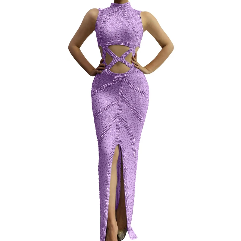 7 Colors Full Rhinestones Cutout Dress Birthday Celebrate Outfit Women Party Evening Dresses Stage Singer Costumes XS7545
7 Colors Full Rhinestones Cutout Dress Birthday Celebrate Outfit Women Party Evening Dresses Stage Singer Costumes XS7545