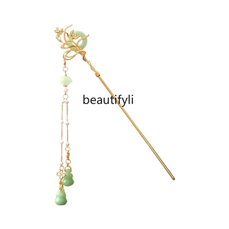 

zq Hair Clasp Hairpin Classical Headdress Han Chinese Clothing Hair Accessories Court Hair Clasp Ancient Costume Decoration