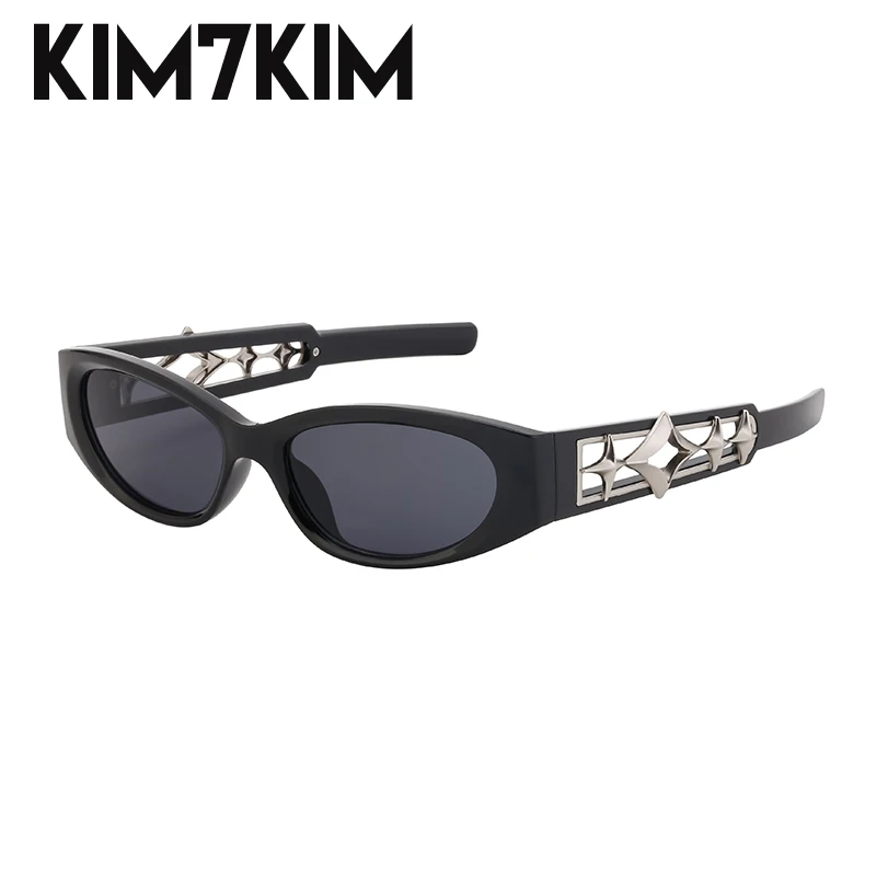 

Small Frame Cat Eye Sunglasses Women 2024 Luxury Brand Y2k Sports Sun Glasses Men 2000's Futuristic Sunglass Star Shades Oculos