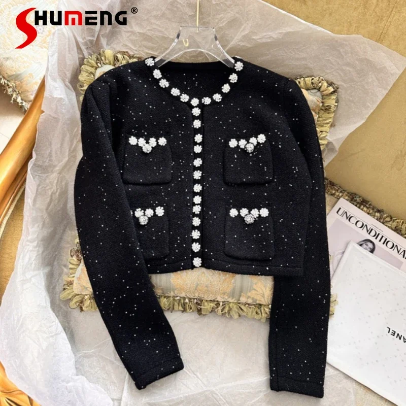 2023 Autumn Women's Jacket Heavy Industry Bright Silk Sequined Texture Advanced Court Style Fashion Socialite Coat Skirt Outfits
2023 Autumn Women's Jacket Heavy Industry Bright Silk Sequined Texture Advanced Court Style Fashion Socialite Coat Skirt Outfits