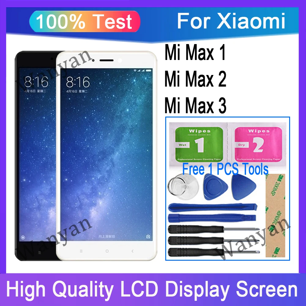 Original For Xiaomi Mi Max 1 Max 2 Max 3 LCD Display Touch Screen Digitizer Replacement
Original For Xiaomi Mi Max 1 Max 2 Max 3 LCD Display Touch Screen Digitizer Replacement